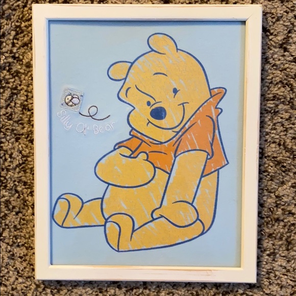 Hand framed Winnie the Pooh Bear Design - Picture 1 of 6